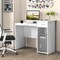 Costway Computer Desk with Drawer Modern Laptop PC Desk with Adjustable Shelf & Cable Hole